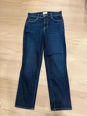 Dark Blue Women's Straight-Leg Jeans